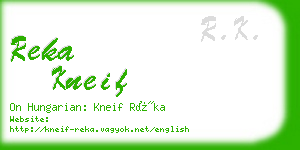 reka kneif business card